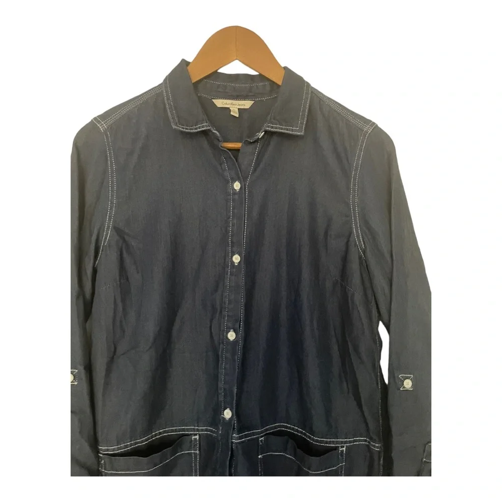 Calvin Klein Jeans denim look top